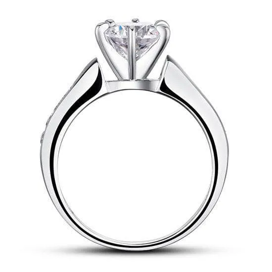 1.25 Carat Round Cut Created Diamond Wedding Engagement Ring