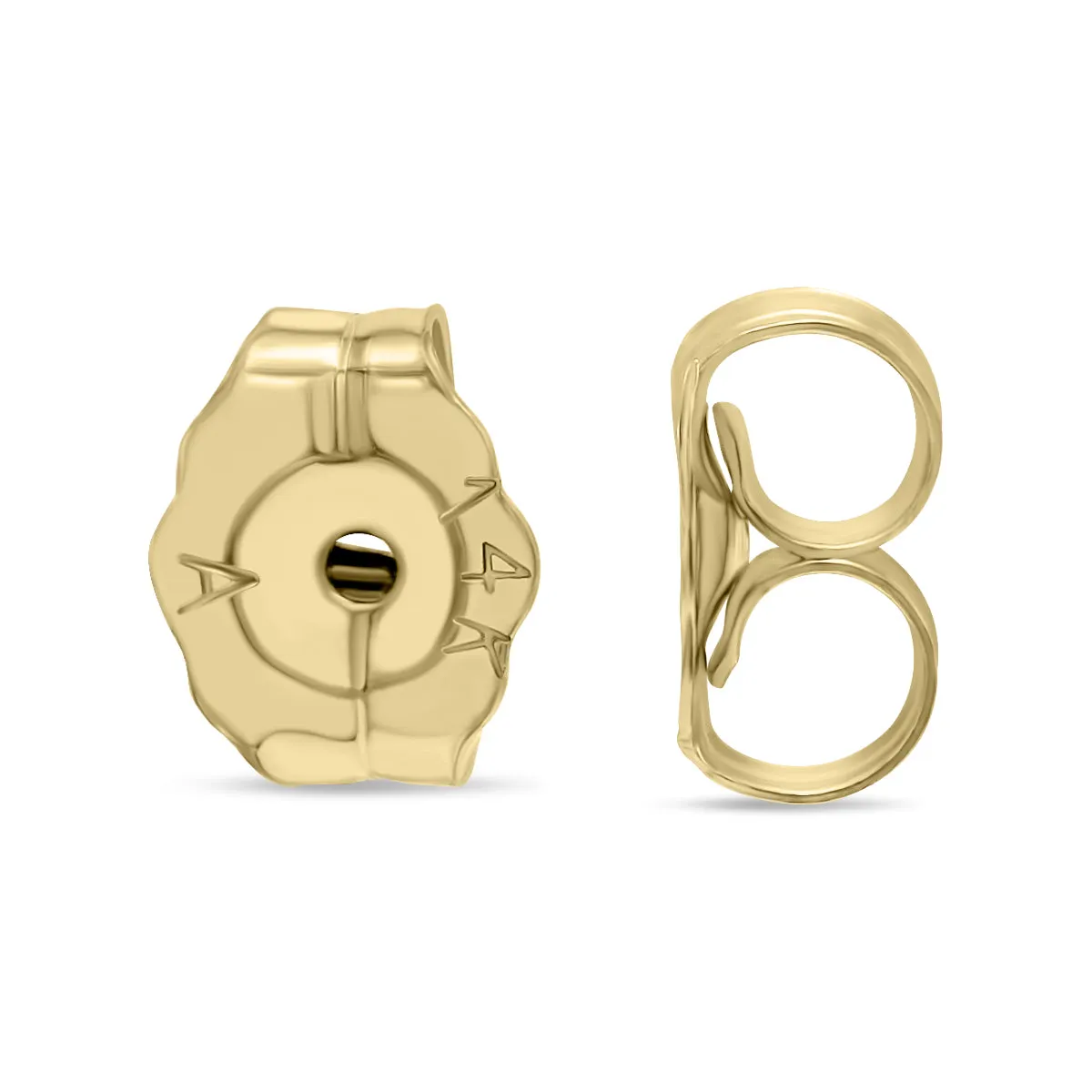 14K Yellow Gold 6X4Mm Oval Sapphire Earrings