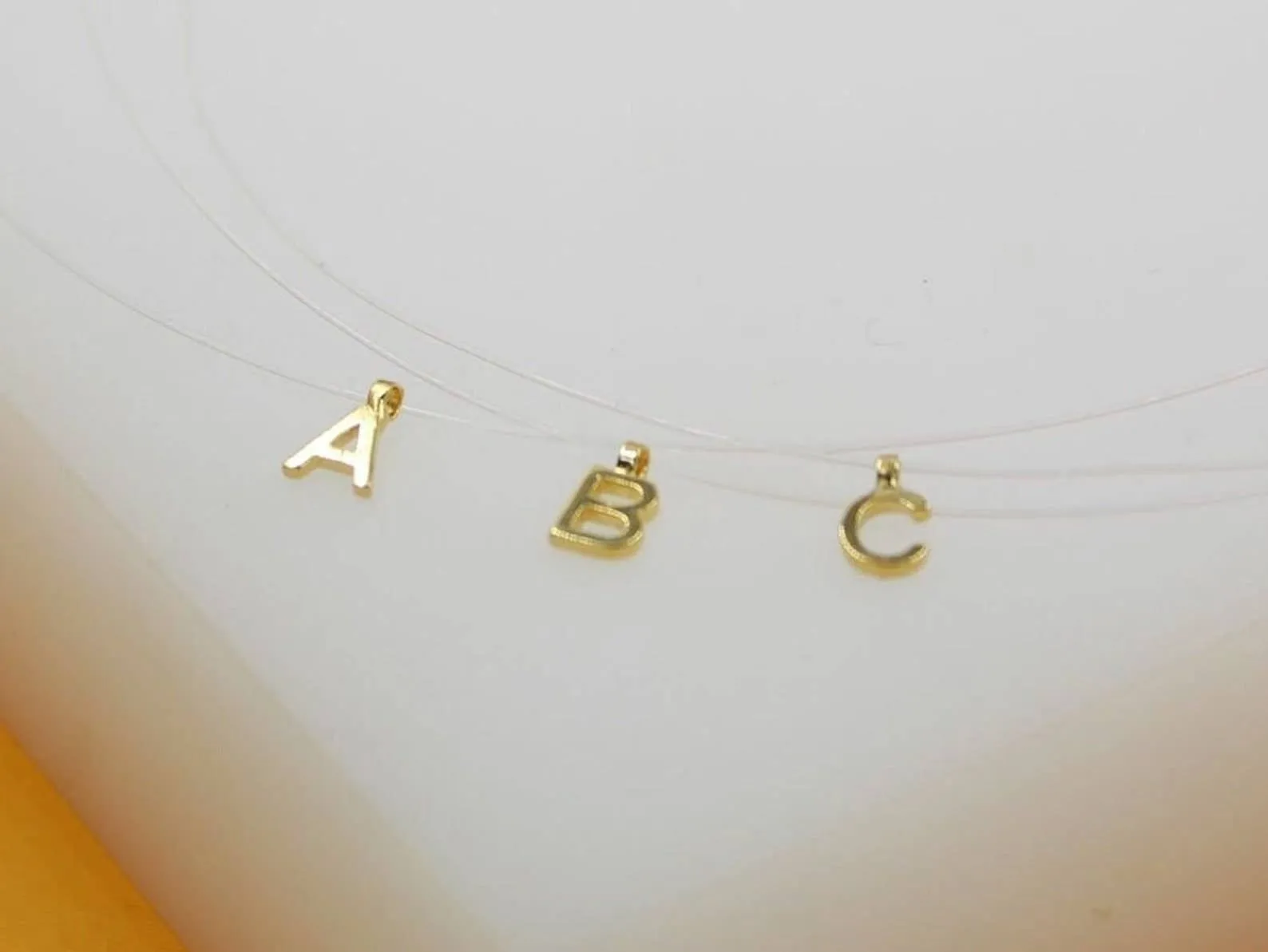 18K Gold Filled Initial Letter Choker K