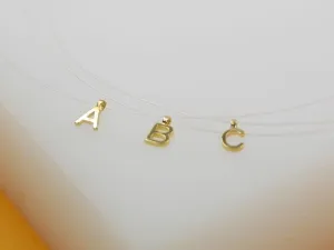 18K Gold Filled Initial Letter Choker K