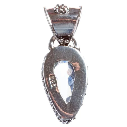 925 Sterling Silver Natural Gemstones Quartz Pendant FJSVP2102
