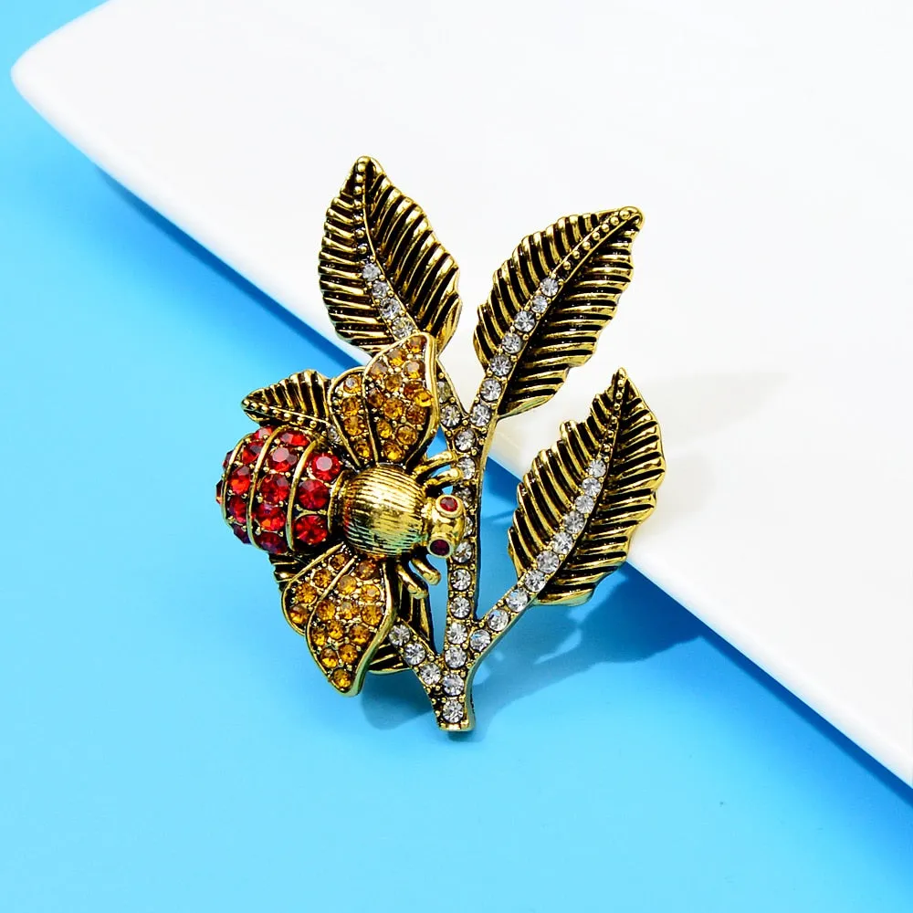 Bee On The Branch Brooches For Women