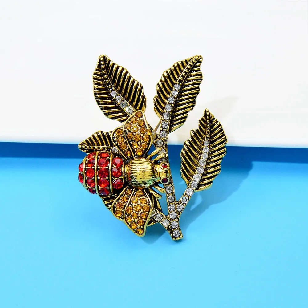 Bee On The Branch Brooches For Women