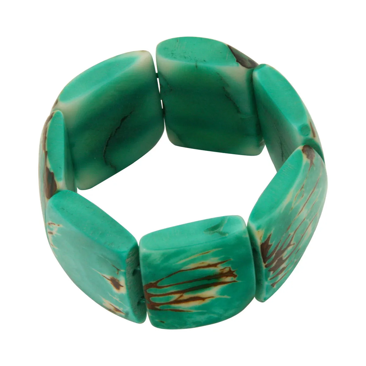 Classic Tagua Green Stretch Bracelet