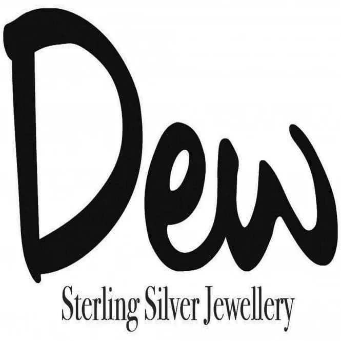 Dew Sterling Silver Dinky V Initial Pendant 9092HPV