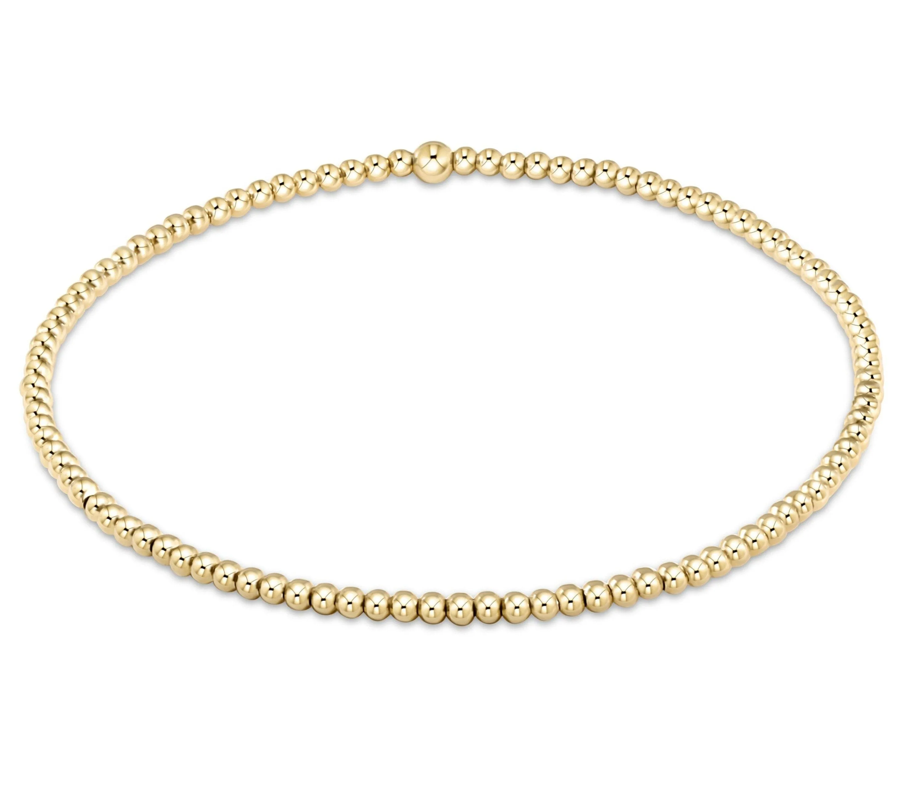 eGirl Classic Gold Bead Bracelet