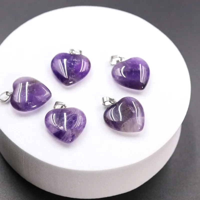 Elegant Simple Style Heart Shape Crystal Charms