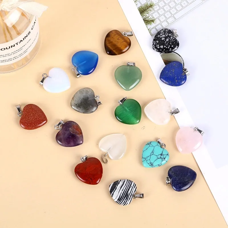 Elegant Simple Style Heart Shape Crystal Charms