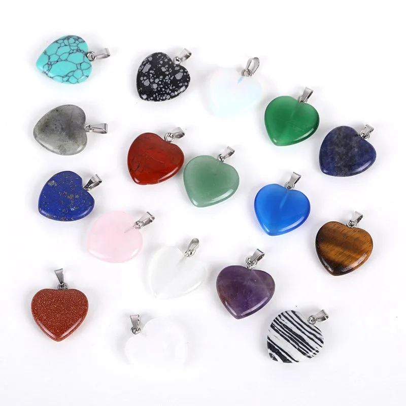 Elegant Simple Style Heart Shape Crystal Charms