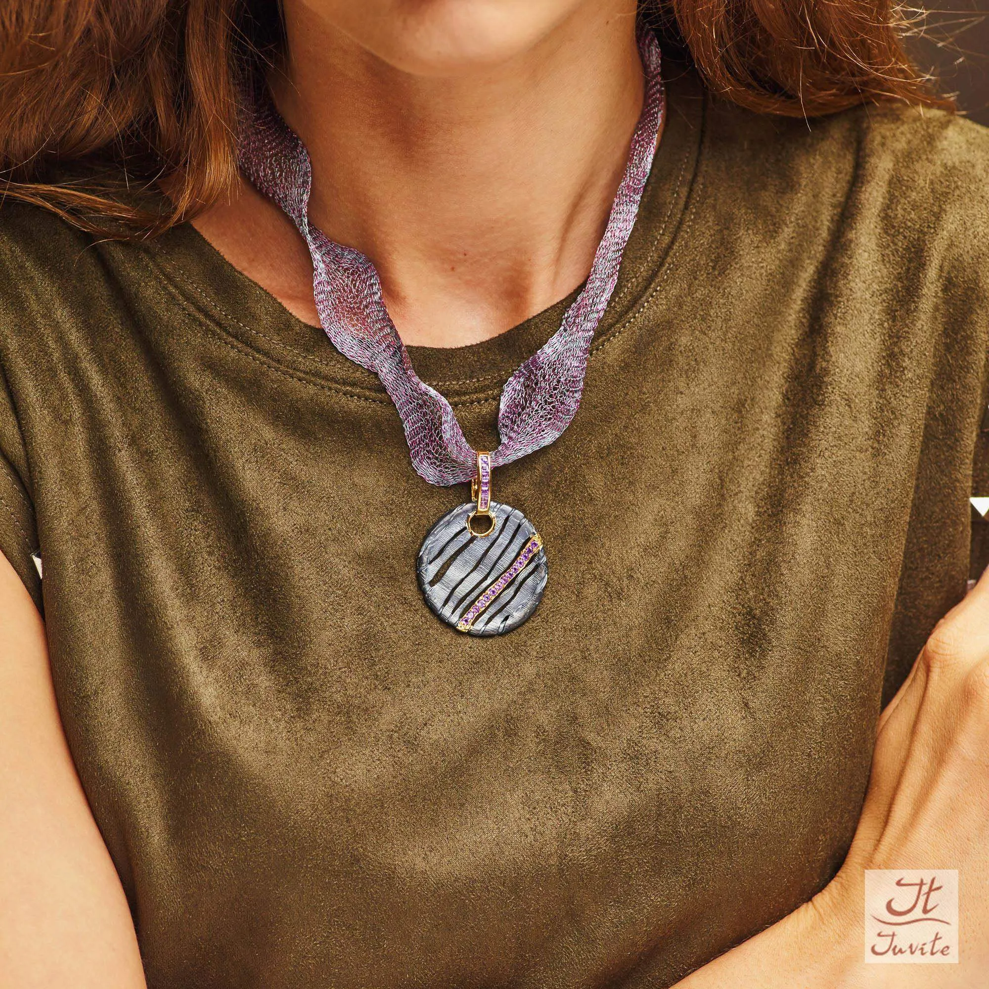 Emotion Drum Sterling Silver Pendant