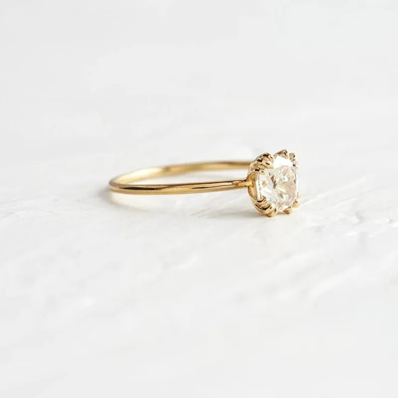 Exquisite Mini Zircon Engagement Rings  - Fine Jewelry
