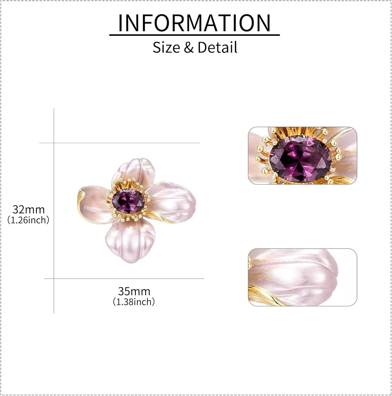 Flower Brooches for Women Gold-Plated Sunflower/Lily/Tulip Pearl Brooch Lapel Pin Rhinestone Flower Brooch Jewelry for Mom Wife