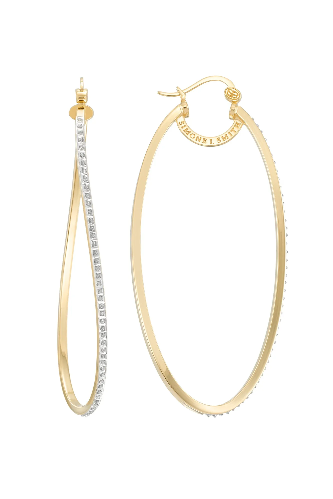 Heavenly Hoops with Diamond Embellishments - Extra Large