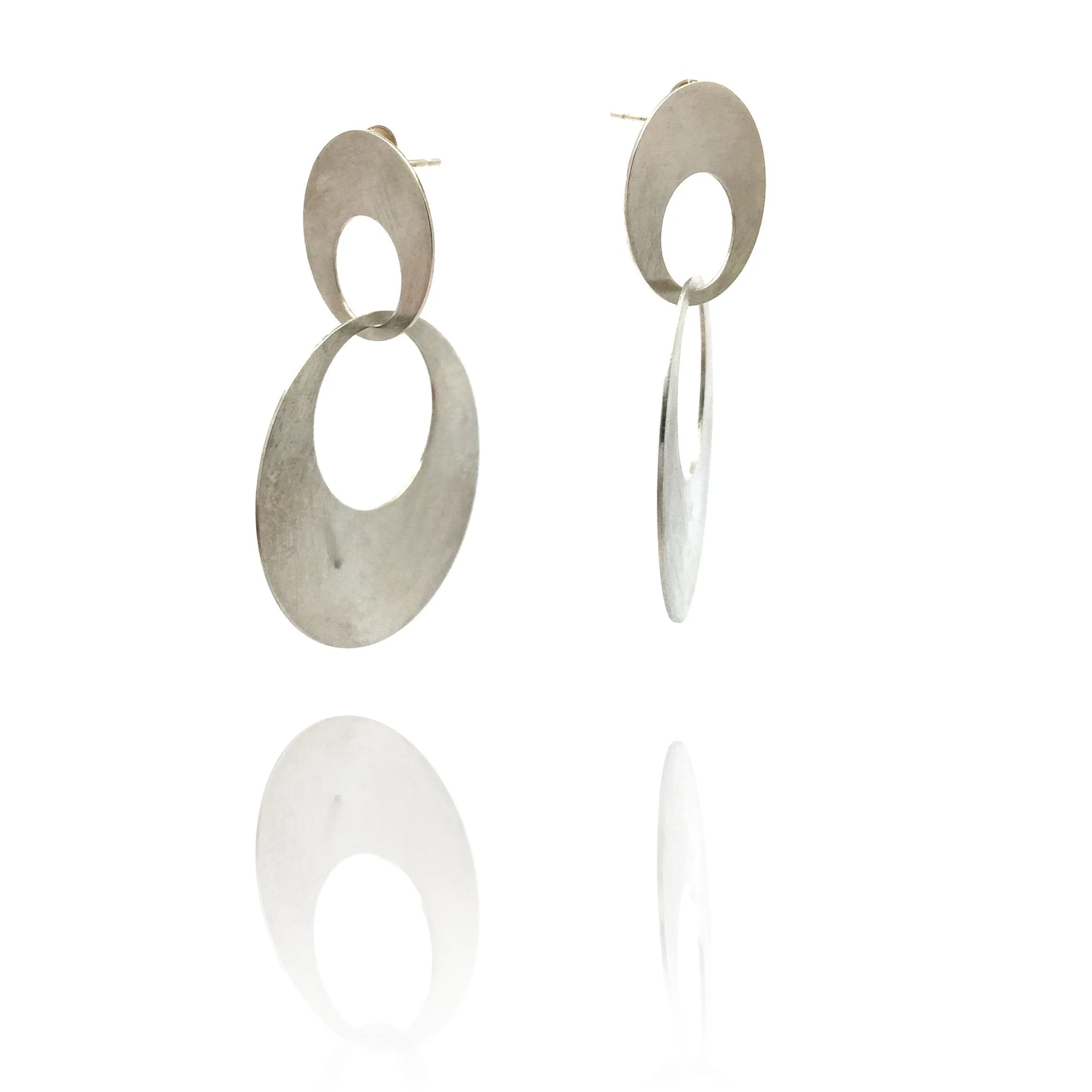 Interlocking Circle Earrings - Large
