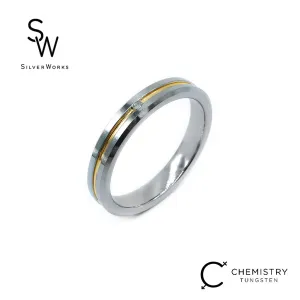 Izumi Two-Tone Tungsten Wedding Ring