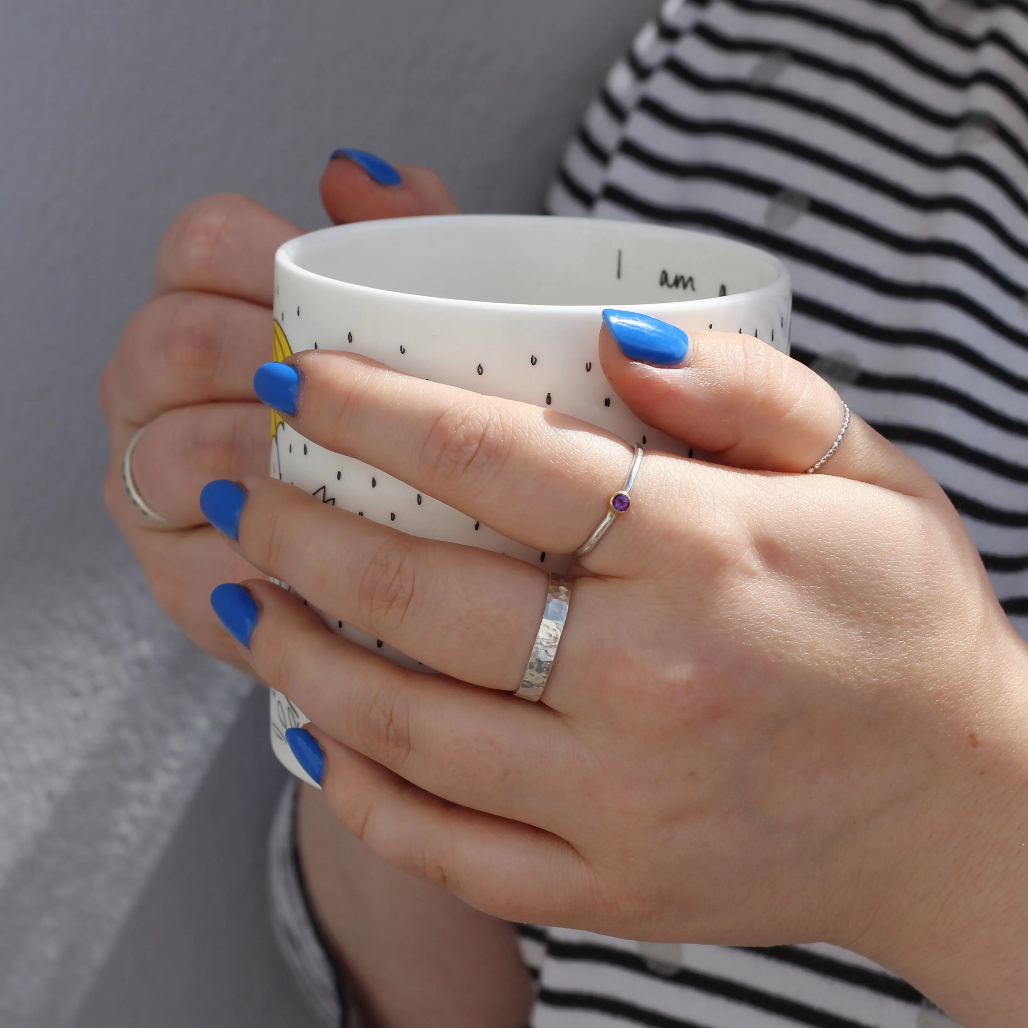 Jubilee Amethyst Stacking Ring