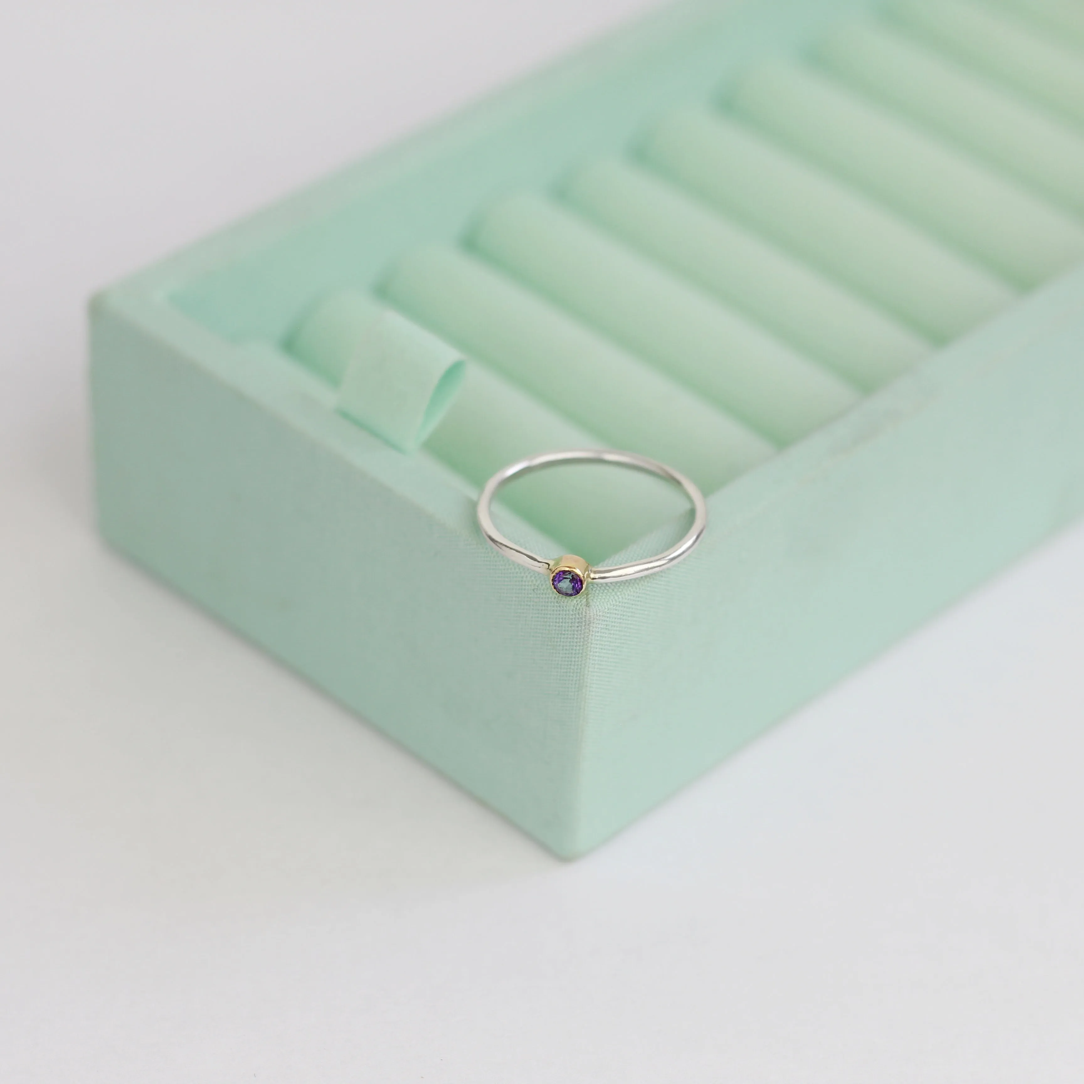 Jubilee Amethyst Stacking Ring