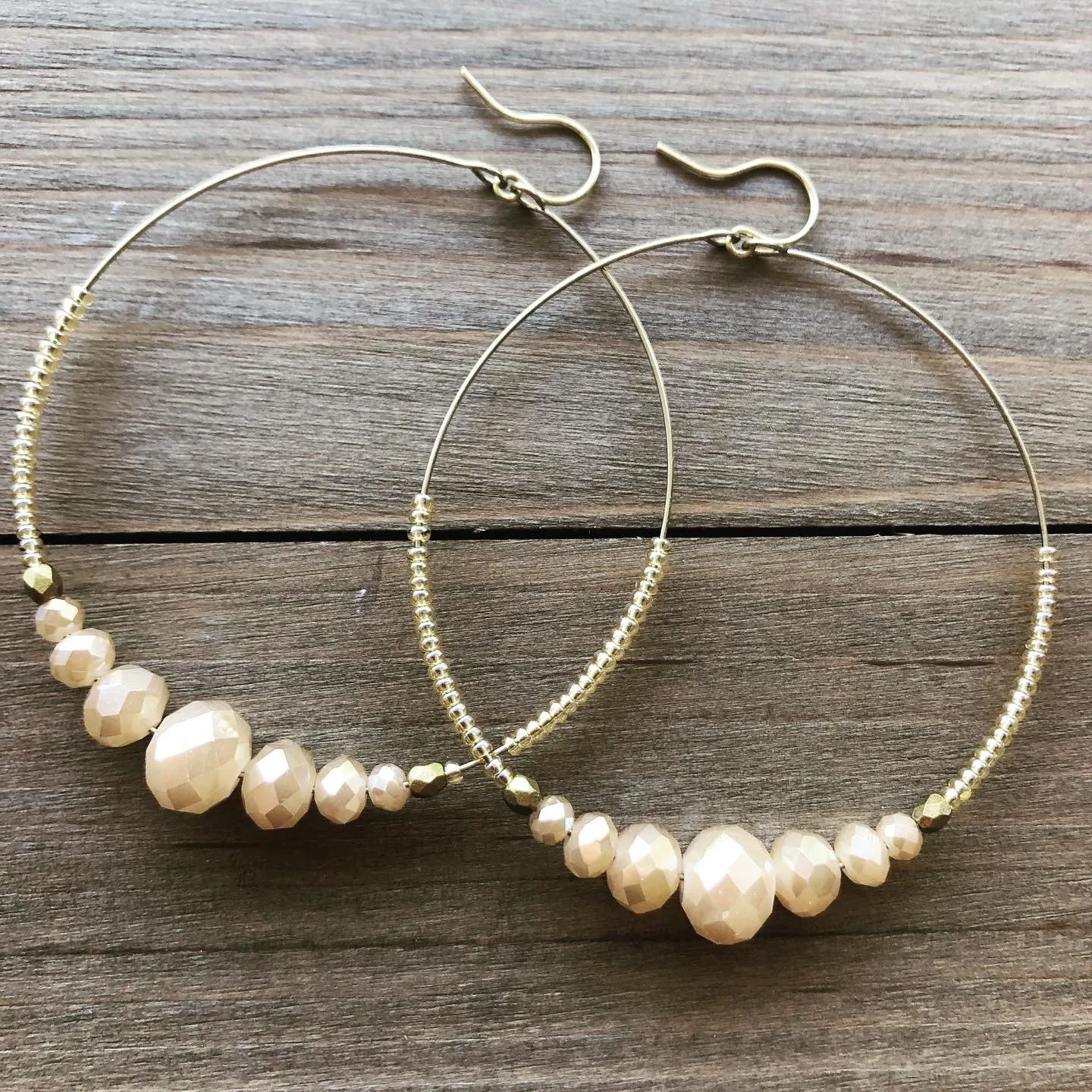 Large Crystal Hoop Earrings