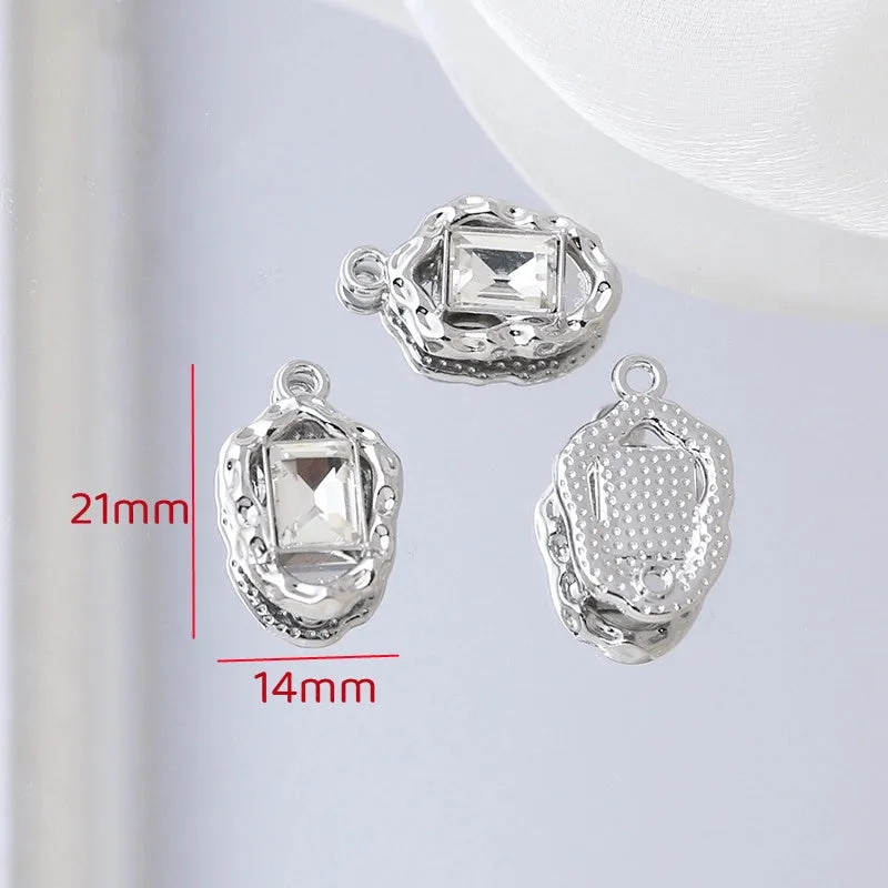 New Chinese Alloy Sweet Cool Style Love Heart Bow Tie Pendant DIY Handmade Ornament Bracelet Necklace Earrings Accessories