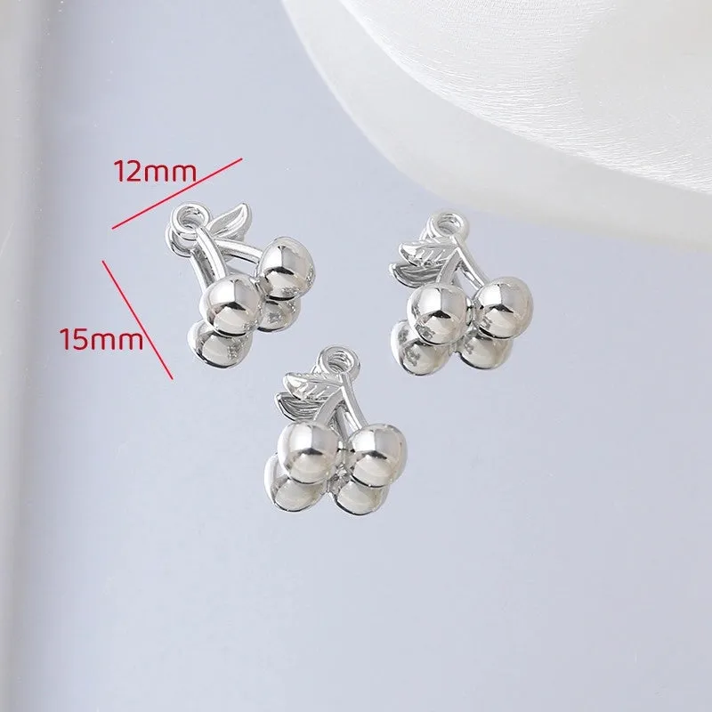 New Chinese Alloy Sweet Cool Style Love Heart Bow Tie Pendant DIY Handmade Ornament Bracelet Necklace Earrings Accessories