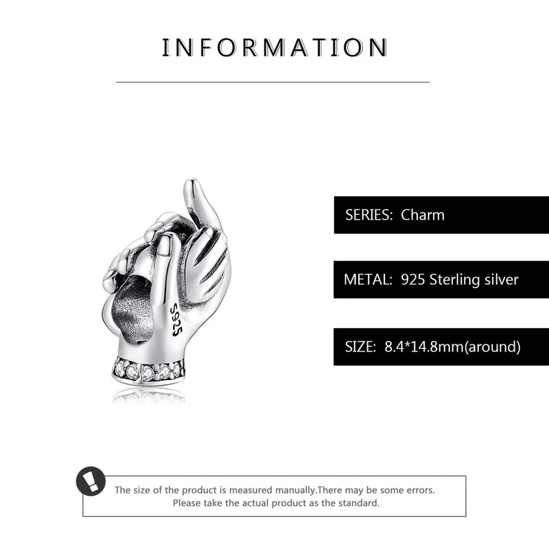 Original Design Simple Style Heart Shape Footprint Whale Sterling Silver Inlay Zircon Jewelry Accessories