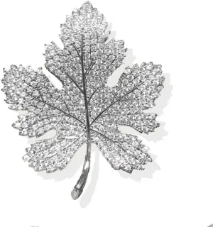Rhinestone Maple Leaf Brooch Pins For Women Vintage Plant Flower Leaf Lapel Pins Sparkly Crystal Leaf Corsage Suit Jacket Brooch Pin Jewelry Gifts