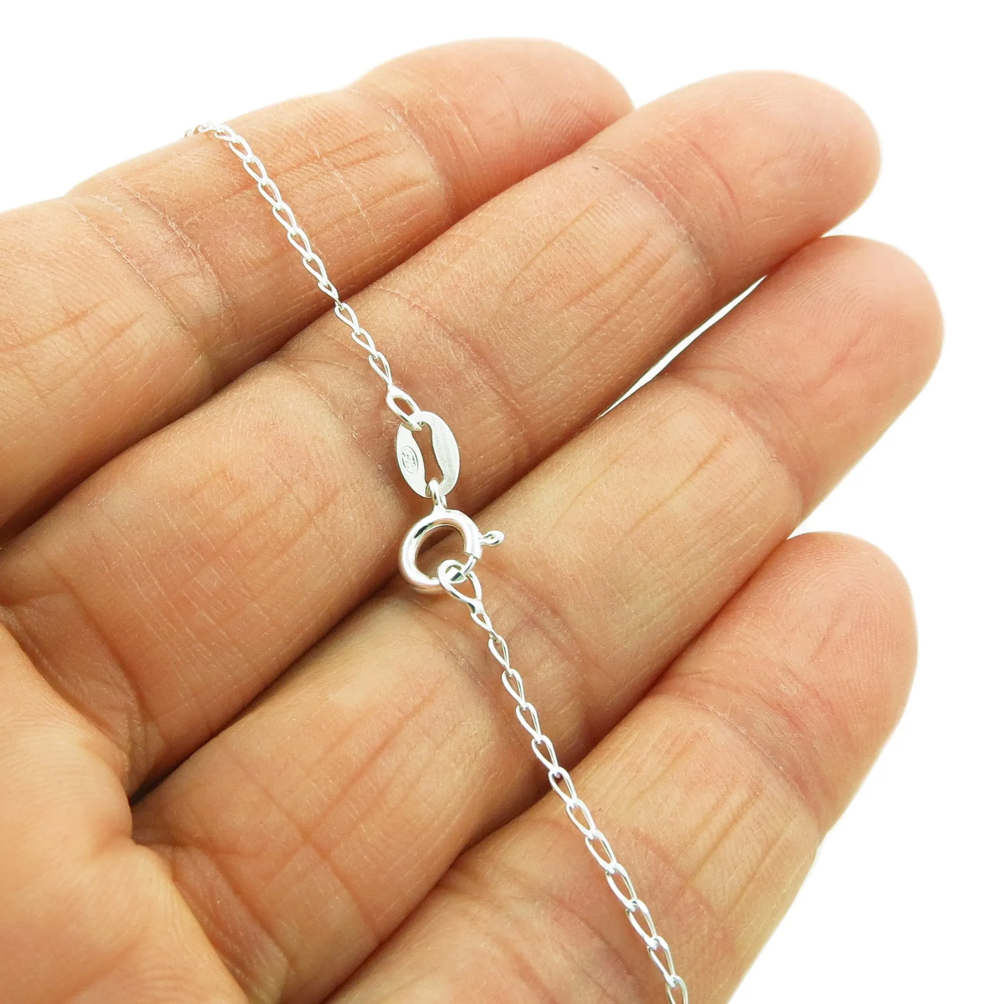 Sterling Silver Heavy Circle Tag Pendant