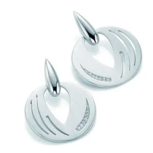 Sterling Silver White Sapphire Earrings - 12/01977