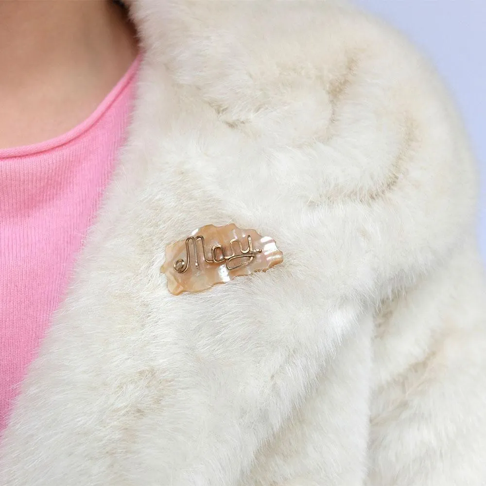 Vintage 1930s Mother of Pearl 'Mary' Brooch