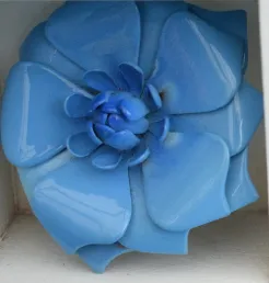 Vintage 1970s Enamel Brooch Pins - Flowers